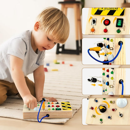 Montessori LED Busy Board - Denken en oplossen