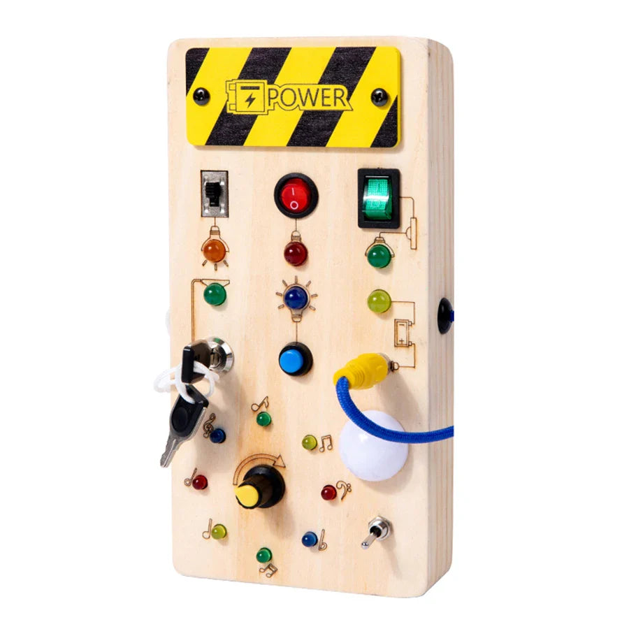 Montessori LED Busy Board - Denken en oplossen
