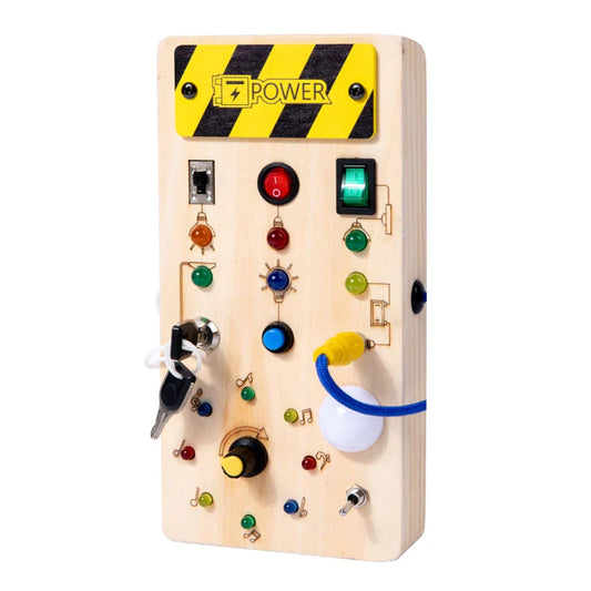 Montessori LED Busy Board - Thinking and Solving